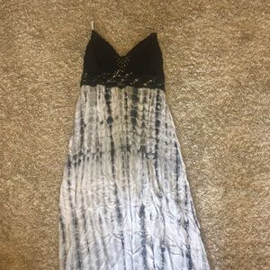 Knife Lace and tie dyed maxi dress size XXL